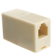 RJ12 RJ11 Inline Telephone Coupler 6P6C Female to Female Secure Line Extension for Home and Office