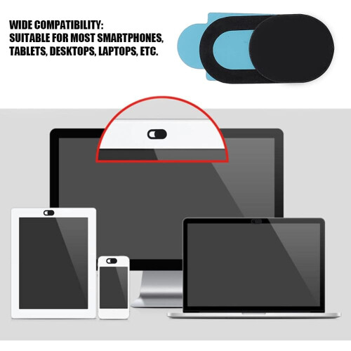 Webcam Cover Ultra Thin Privacy Protection for Laptop Smartphone Tablet Computer Black 2
