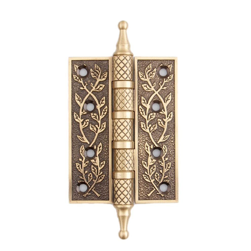 4 Inch European Style Brass Door Hinges With Silent Bearing, Antique Bronze For Wooden Or Villa Doors 9070919950506