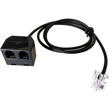 Telephone Training Adapter RJ9 Dual Headset Splitter for Call Center Clear Audio Trainers