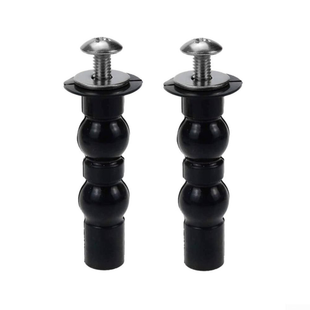 2 Pack Toilet Seat Hinge Bolts Set, Stainless Steel And Rubber, Universal Fit, Rustresistant 9174973494461
