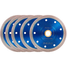 4.5 Inch Diamond Saw Blade Set 5 Pack for Tile Cutter Fast Precision Cutting Wet and Dry Use