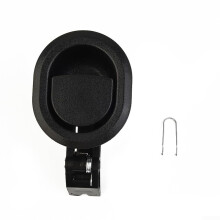 Recliner Pull Handle Replacement with Ergonomic Grip, Universal Sofa Chair Release Lever, Black Oval