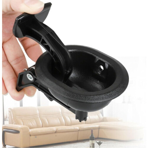 Recliner Pull Handle Replacement with Ergonomic Grip, Universal Sofa Chair Release Lever, Black Oval 1