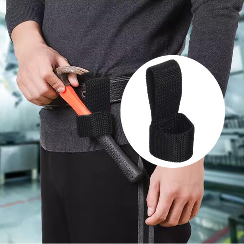 2 Pack Heavy Duty Hammer Belt Holder with Secure Nylon Loop for Tools, Camping and Work 2