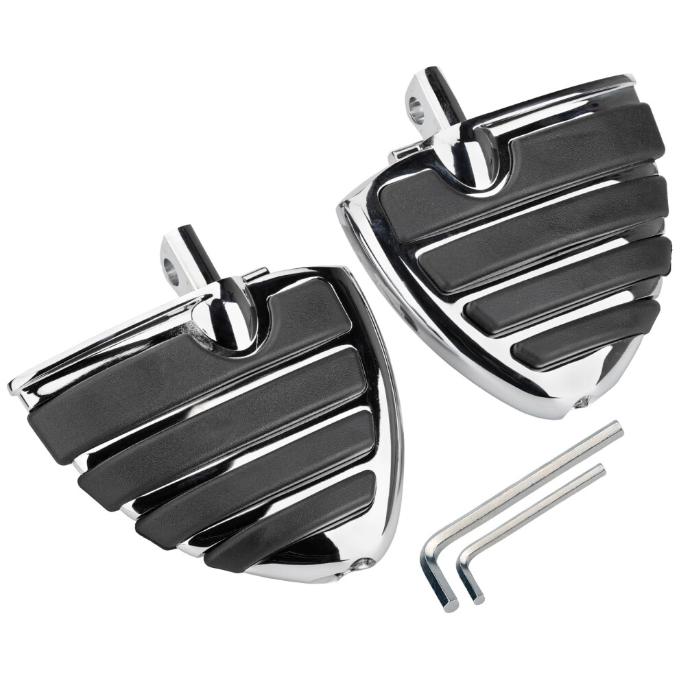 Motorcycle Foot Pegs And Passenger Floorboards, 360 Rotation, Chrome, Antislip, For Harley Touring Softail Road Glide 9053599169222