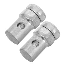 2pcs Universal Brake and Throttle Cable End Stops Metal Construction for Bikes Scooters GoKarts