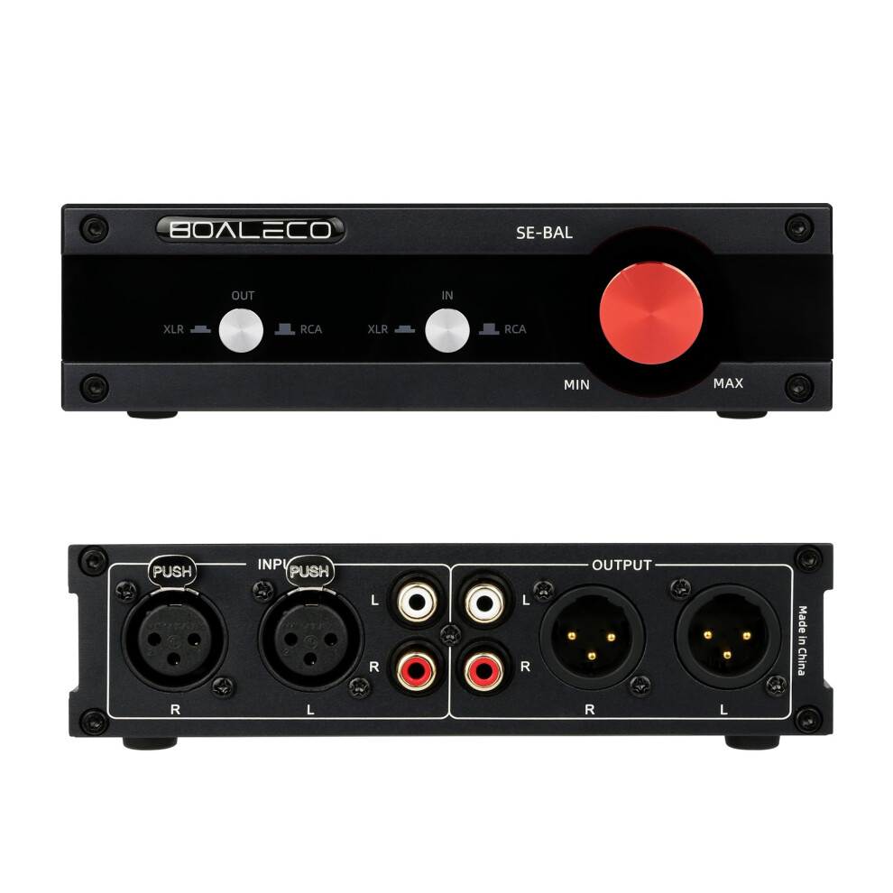 Stereo Audio Switcher Rca Xlr 2In2out Hifi Balanced Passive Selector With Volume Control Black 9044945410051