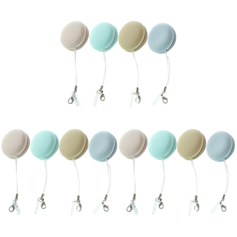 12pcs Macaron Phone Screen Cleaner Set with Keychain, DualSided Microfiber Wipes for Phones, Glasses, Touchscreens