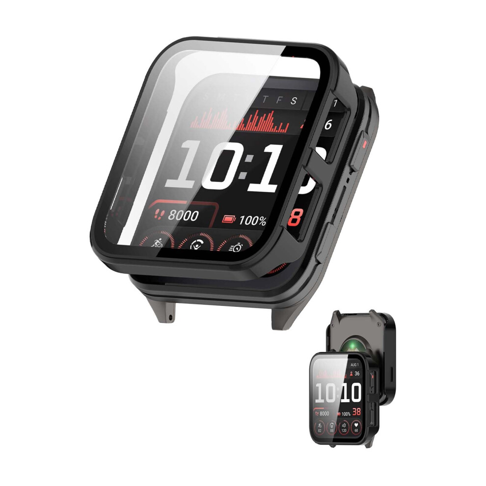 Screen Protector Case With 9H Tempered Glass And Scratchproof Full Body Cover For Garmin Venu X1 9053599170150