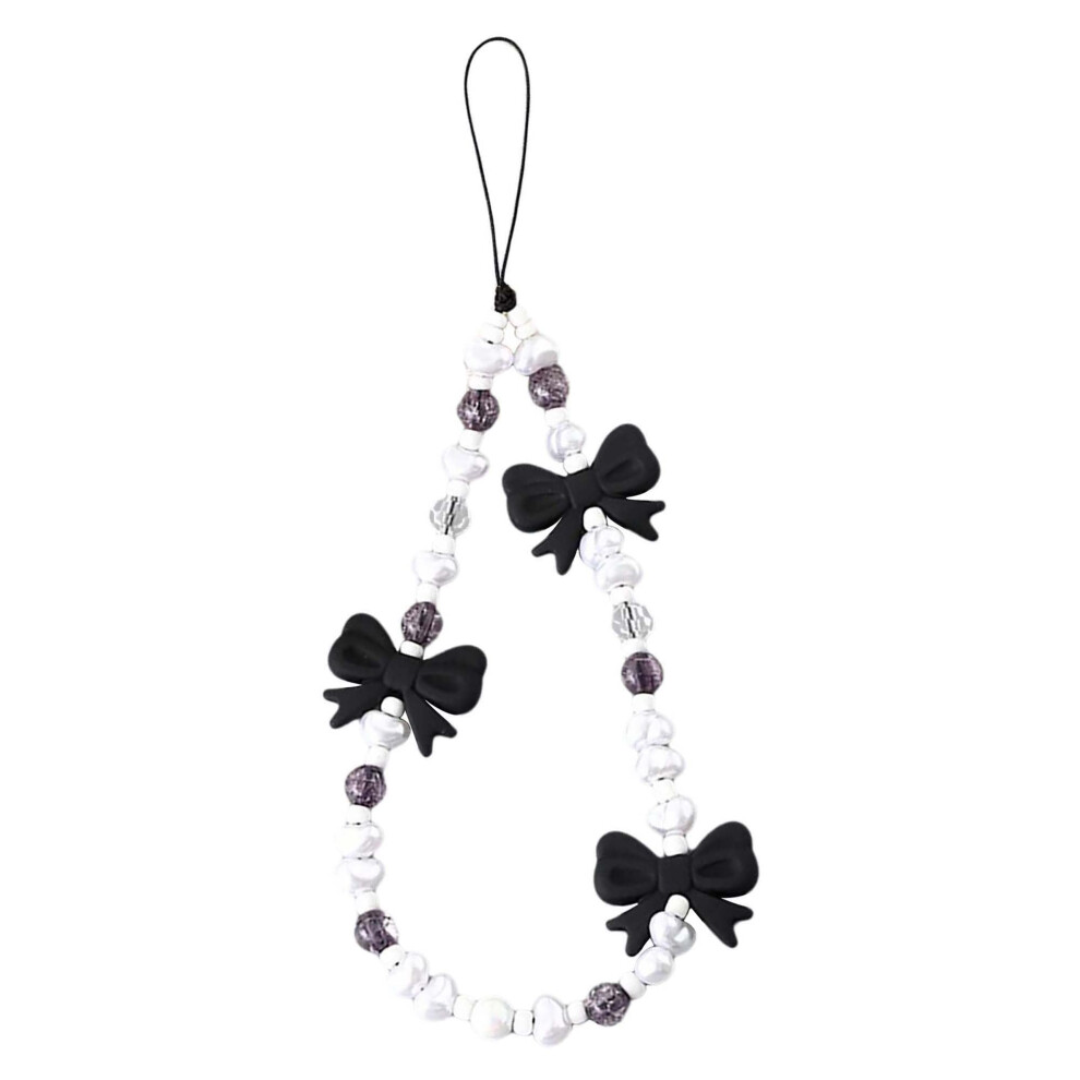 Butterfly Pearl Phone Charm With Elegant Beaded Strap And Secure Wrist Loop For Smartphone And Camera 9070919975950