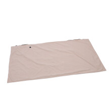 Beige Heated Electric Blanket with Auto Shutoff, Fast Heating, Washable, Plush Cloth