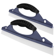 2pcs Silicone Car Window Squeegee Set for Windshield and Side Mirror Cleaning Water Removal