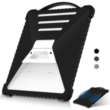Protective Case Liquid Silicone Cover Weatherproof Shockproof Outdoor Black for Starlink Mini