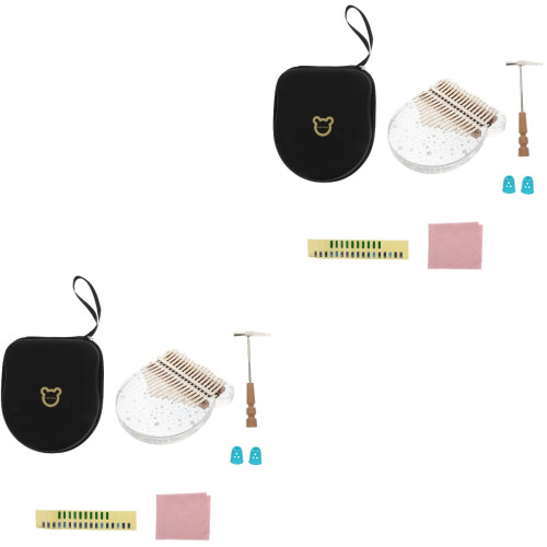 2Sets Kleines Kalimba Fingerklavier Mini Daumenpiano Farben 2