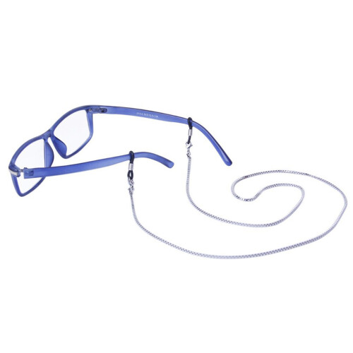 2Stk Flexible Brillenkette Silber Für Brillen 2