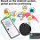 Bluetooth Tracker Key Finder with Replaceable Battery, Compatible with Google Find My Device Locator for Android, Luggage and Backpack 1 Pack 3