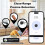 Bluetooth Tracker Key Finder with Replaceable Battery, Compatible with Google Find My Device Locator for Android, Luggage and Backpack 1 Pack 2
