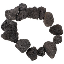 1Pck Vulkanstein Schwarze Poröse Steine Für Aquarium Und Gartendekor