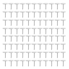 100Pièces Punaises Tapissier Blanches En Fer Pour Meubles Et Murs