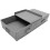 Foldable Under Bed Storage Box with Handles Grey Cotton Linen 8