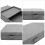 Foldable Under Bed Storage Box with Handles Grey Cotton Linen 5