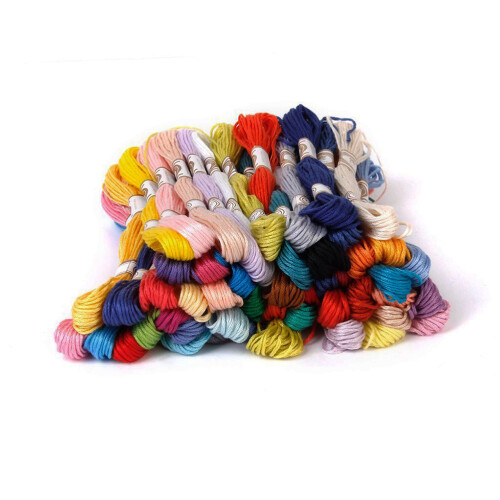100Stk Robuste Kreuzstich Stickgarn Baumwolle Und Polyester