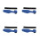 4Sets Verstellbare Blaue Rutenüberzüge Polyester Mit Schutzriemen 9