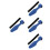 4Sets Verstellbare Blaue Rutenüberzüge Polyester Mit Schutzriemen 5