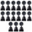 15Pièces Signal Noir Accessoires DIY Décor Maquette 7