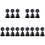 15Pièces Signal Noir Accessoires DIY Décor Maquette 2