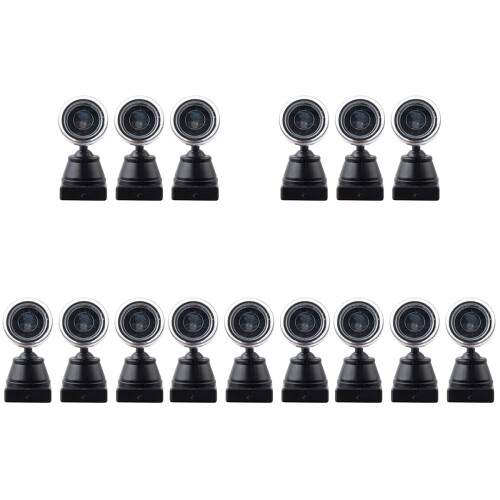 15Pièces Signal Noir Accessoires DIY Décor Maquette 1