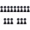 15Pièces Signal Noir Accessoires DIY Décor Maquette 3