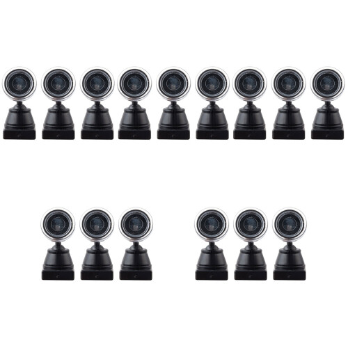 15Pièces Signal Noir Accessoires DIY Décor Maquette 2