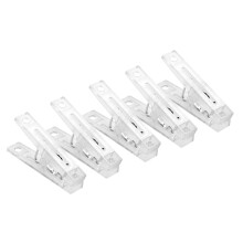 30Pcs Clear Plastic Clothes Clips Multi-Purpose Durable Clothespins
