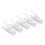 30Pcs Clear Plastic Clothes Clips Multi-Purpose Durable Clothespins 1