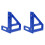 2Pièces Règle De Menuisier Aluminium Bleu Multi-Angles 45 90 Durable 3