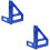 2Pièces Règle De Menuisier Aluminium Bleu Multi-Angles 45 90 Durable 7