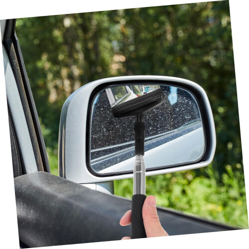 Extendable Car Rearview Mirror Wiper Rainproof AntiFog Adjustable Telescopic Cleaning Tool 2