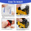 4 Pack Adhesive Drill Bit Holder for Impact Drivers and Drills, Compact Sleeve with Quick Bit Access 3