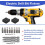 4 Pack Adhesive Drill Bit Holder for Impact Drivers and Drills, Compact Sleeve with Quick Bit Access 4