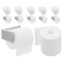 2Sets Mini Dollhouse Toilet Roll Holder Pla White Durable Tissue Stand