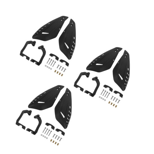 6Pièces Accessoires Protège-Guidon Noir Antivent 2