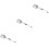 3Pcs Durable Metal Cat Litter Scoops Black Telescoping Handle for Pets 7
