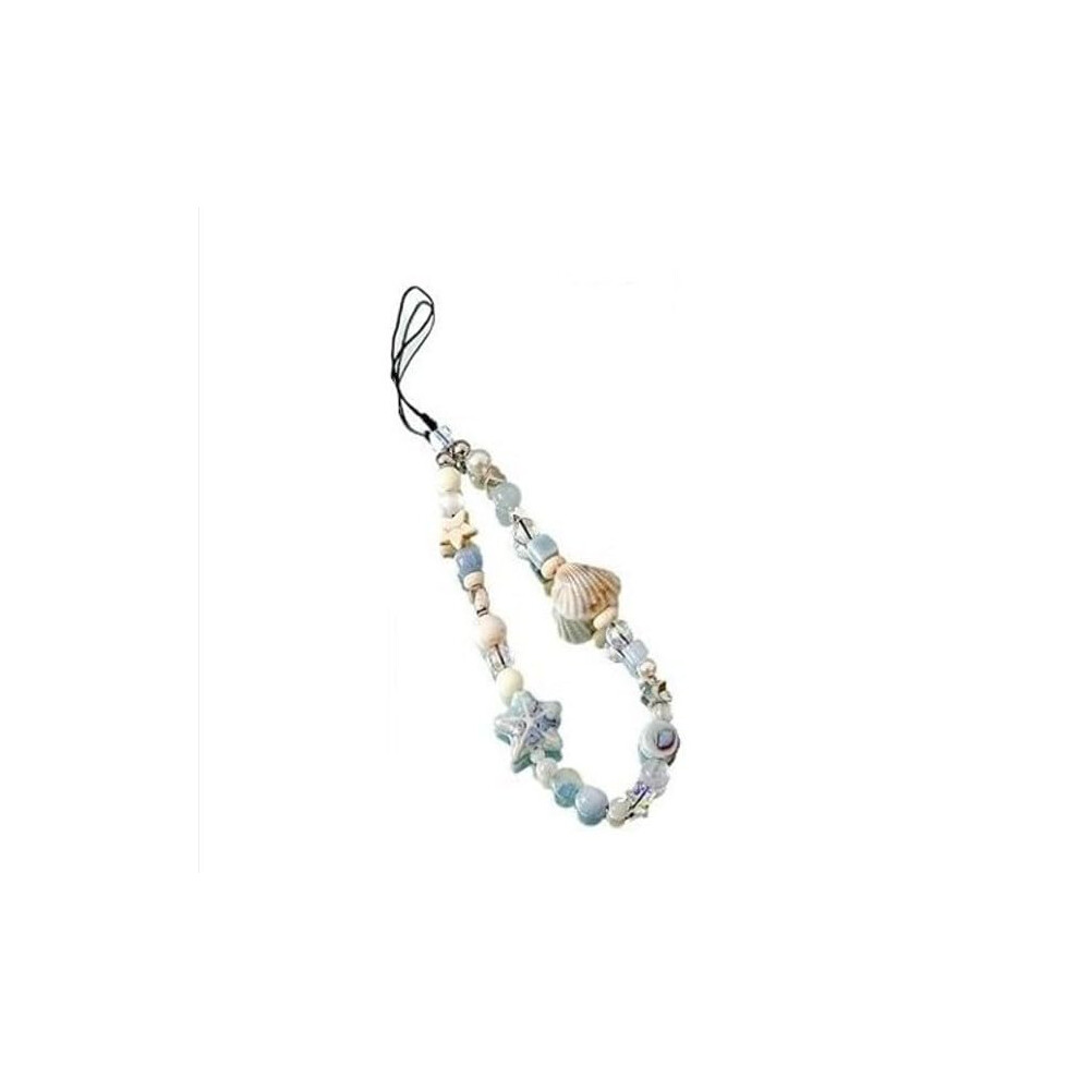 Phone Lanyard With Stylish Beaded Wrist Strap, Antiloss Phone Charm And Versatile Keychain 9053599170815