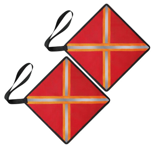 6Pièces Drapeaux Avertisseurs Réfléchissants Oxford Usage Voyage 1