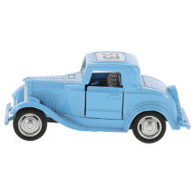 2Pcs Blue Metal Vintage Car Model Durable Desktop Party Ornament
