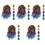 30Pièces Perruques Costume Parti Variées Unisexe Mode 3