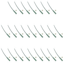 50Pcs Durable Plastic Floral Tubes with Caps for Flower Shop Supplies