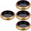 4Pcs Golden Round Sushi Plates Multi-Use Sashimi Dish for Home 5